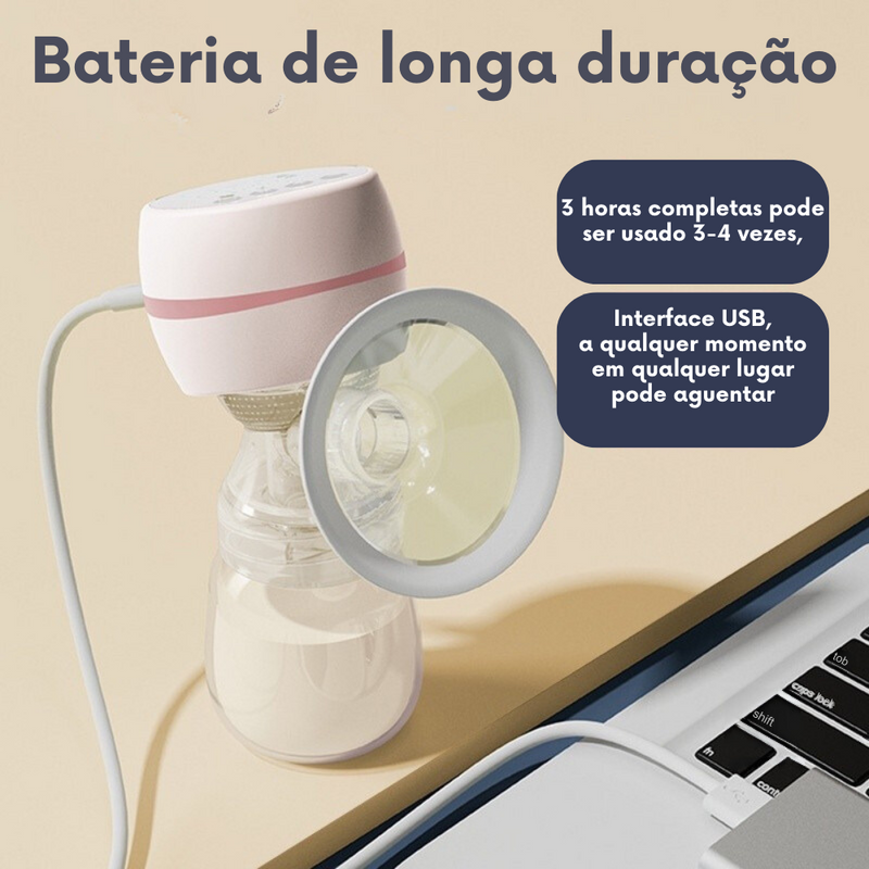 Bomba Tira Leite Elétrica Portátil com Display Led