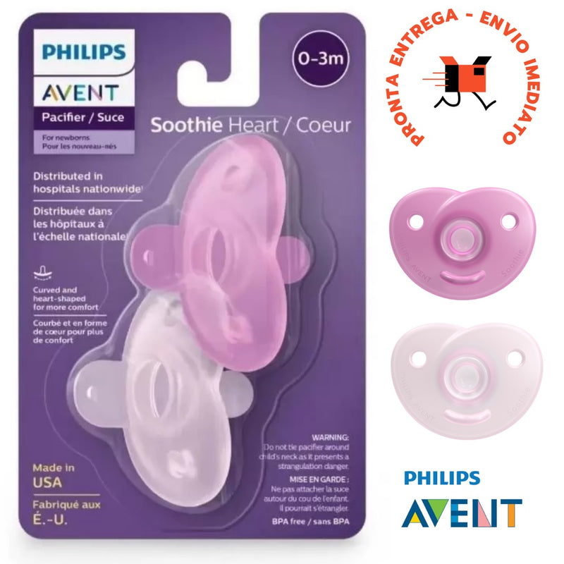 Chupeta Avent Soothie Silicone 0 a 3 Meses