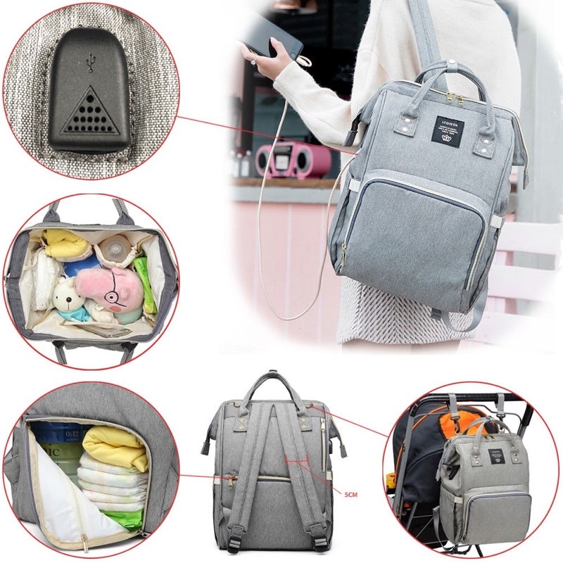 Bolsa Mamãe Bebê - Mochila Para Fralda E Mamadeira