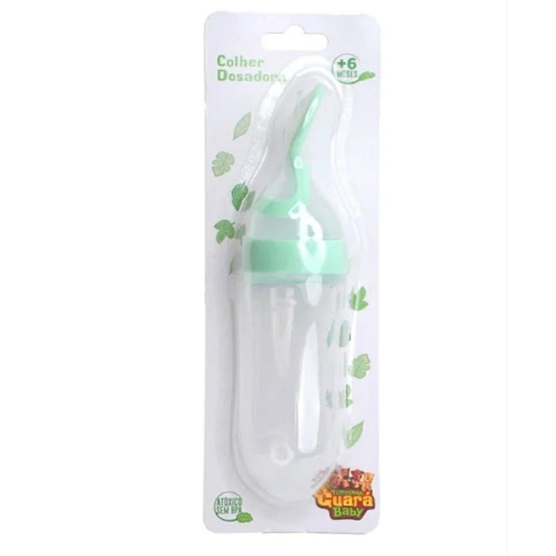 Colher dosadora silicone para bebê