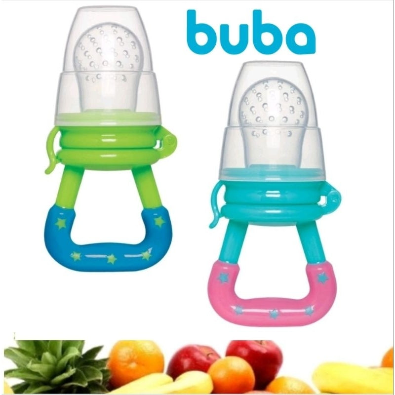 Chupeta alimentadora porta frutas silicone para bebê Buba