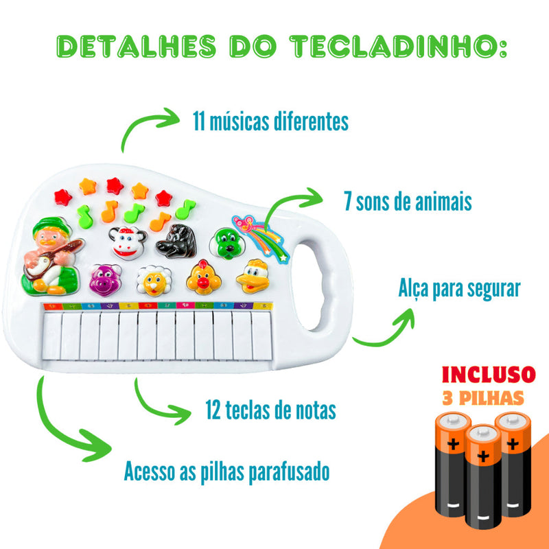 Tecladinho Animal Infantil