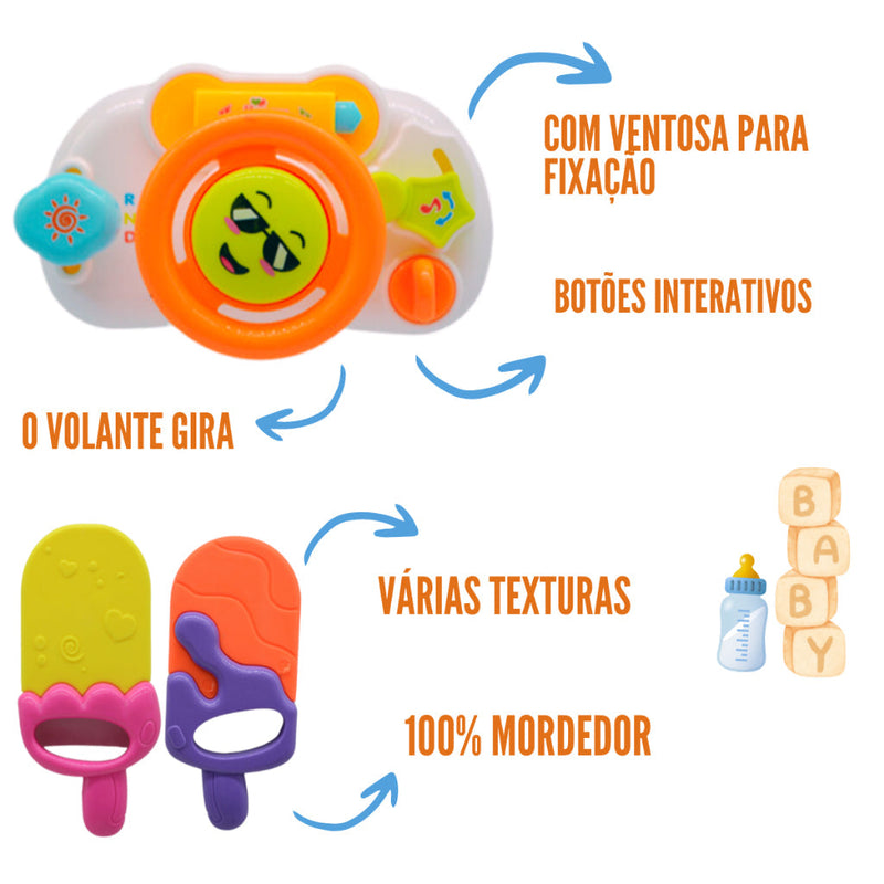 Kit Chocalho e Mordedor para Bebê