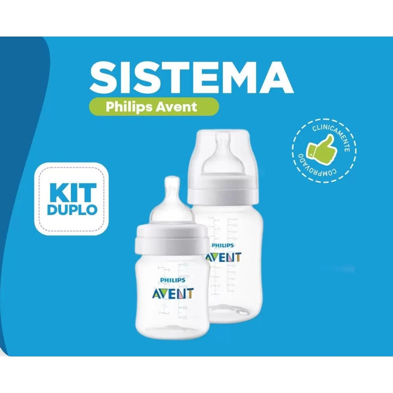 MAMADEIRAS AVENT CLÁSSICA ANTI-CÓLICA 125ml E 260ml