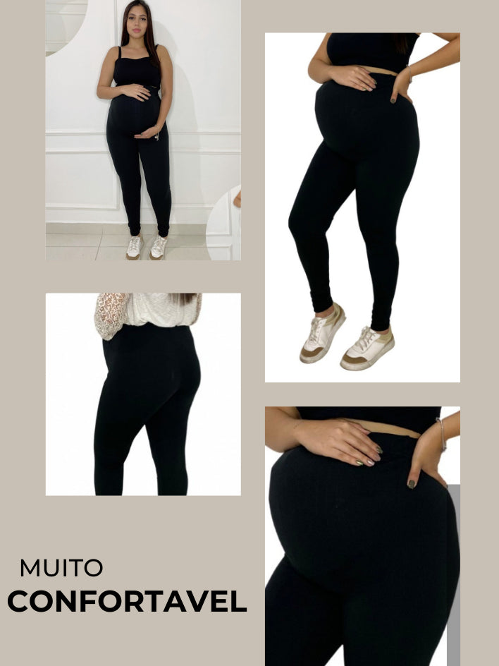 Legging Maternidade Cós Alto